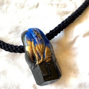 NEW - Adina Mills Black Tourmaline Necklace